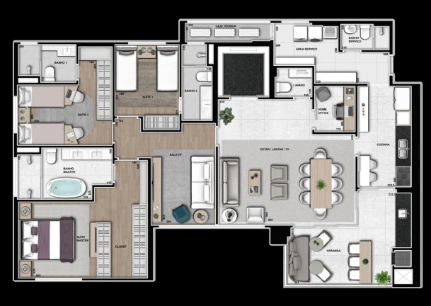 Imagem Apartamento com 3 Quartos à Venda, 179 m² em Zona 01 - Maringá Imagem Apartamento com 3 Quartos à Venda, 179 m² em Zona 01 - Maringá