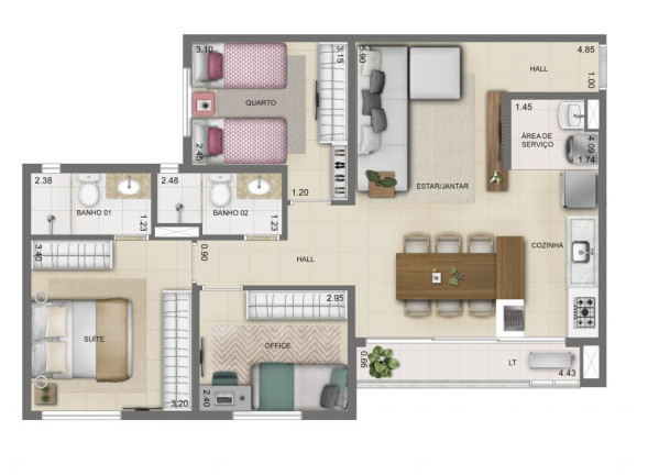 Imagem Apartamento com 2 Quartos à Venda, 61 m² em Setor Coimbra - Goiânia Imagem Apartamento com 2 Quartos à Venda, 61 m² em Setor Coimbra - Goiânia