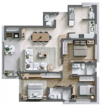 Imagem Cobertura com 3 Quartos à Venda, 189 m² em água Verde - Curitiba