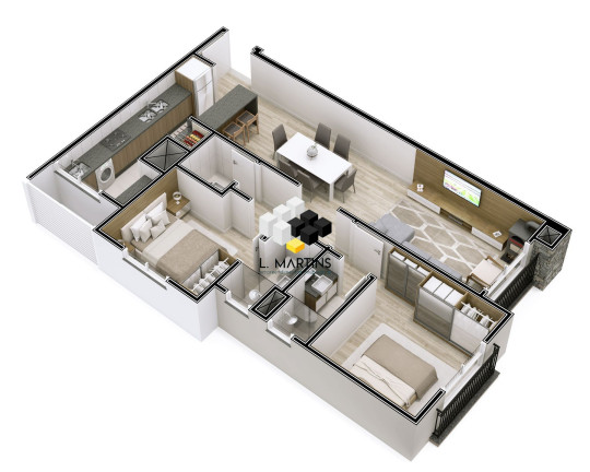 Imagem Apartamento com 2 Quartos à Venda, 74 m² em Planalto - Gramado Imagem Apartamento com 2 Quartos à Venda, 74 m² em Planalto - Gramado