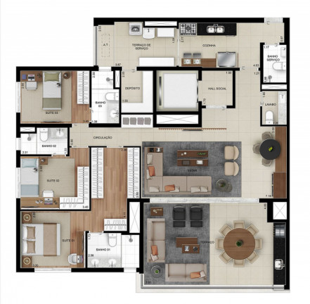 Imagem Apartamento com 4 Quartos à Venda, 159 m² em Mooca Imagem Apartamento com 4 Quartos à Venda, 159 m² em Mooca