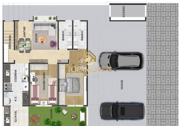 Imagem Casa com 2 Quartos à Venda, 92 m² em Jardim Astúrias - Guarujá Imagem Casa com 2 Quartos à Venda, 92 m² em Jardim Astúrias - Guarujá