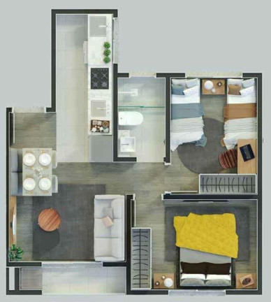 Imagem Apartamento com 2 Quartos à Venda, 40 m² em Restinga - Porto Alegre Imagem Apartamento com 2 Quartos à Venda, 40 m² em Restinga - Porto Alegre