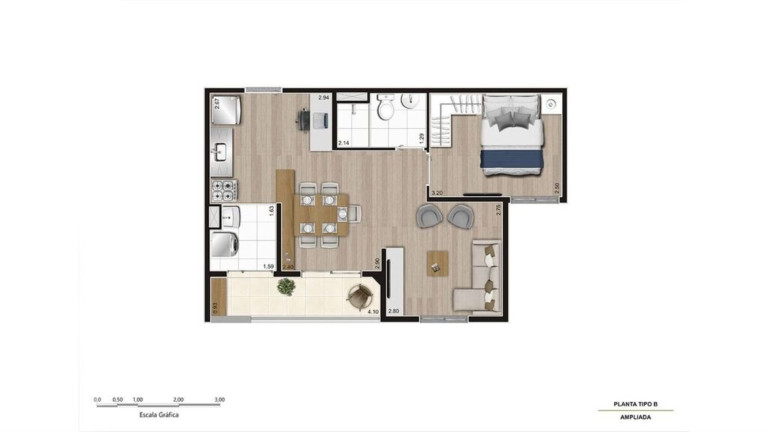 Imagem Imóvel com 2 Quartos à Venda, 45 m² em Quintaúna - Osasco