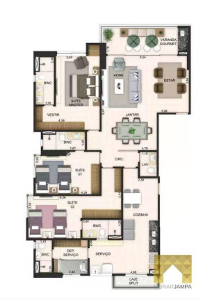 Imagem Apartamento com 3 Quartos à Venda, 156 m² em Altiplano Cabo Branco - João Pessoa Imagem Apartamento com 3 Quartos à Venda, 156 m² em Altiplano Cabo Branco - João Pessoa