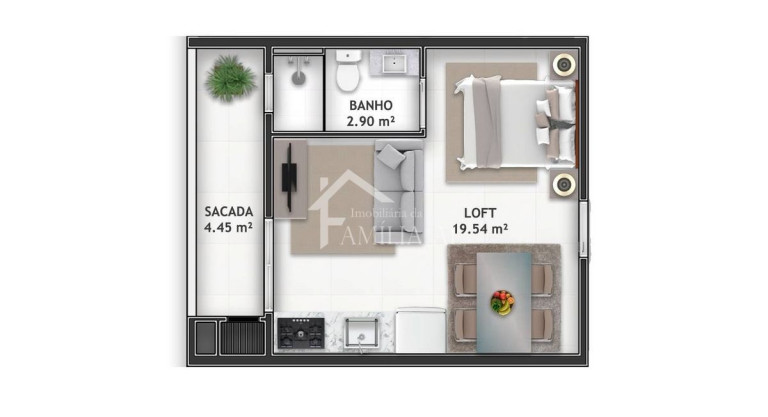 Imagem Apartamento com 1 Quarto à Venda, 45 m² em Saguaçu - Joinville Imagem Apartamento com 1 Quarto à Venda, 45 m² em Saguaçu - Joinville