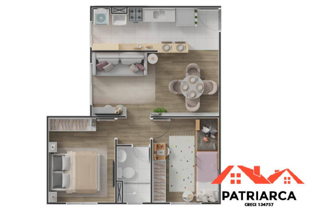 Imagem Apartamento com 2 Quartos à Venda, 43 m² em Dona Edith Campos Fávero - Paulínia Imagem Apartamento com 2 Quartos à Venda, 43 m² em Dona Edith Campos Fávero - Paulínia