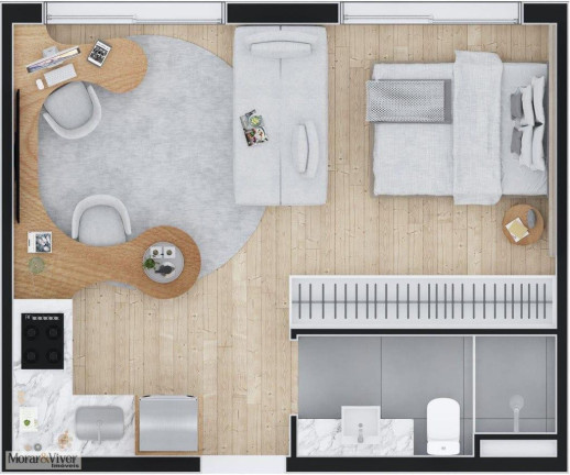 Imagem Apartamento com 1 Quarto à Venda, 32 m² em Batel - Curitiba Imagem Apartamento com 1 Quarto à Venda, 32 m² em Batel - Curitiba