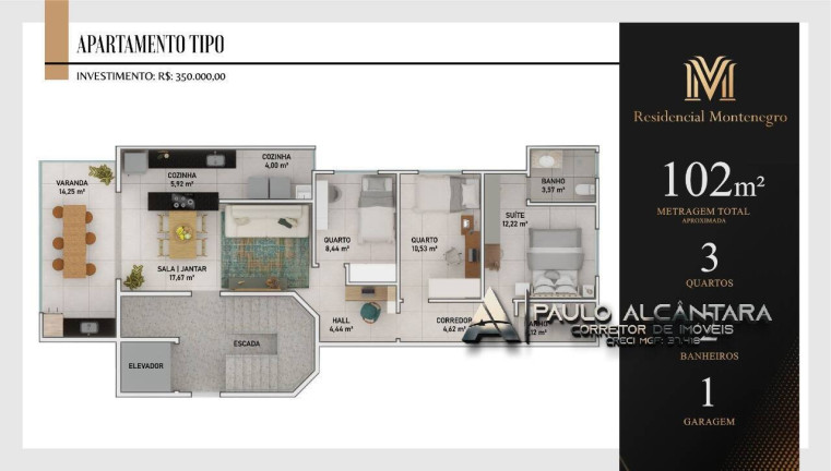 Imagem Apartamento com 3 Quartos à Venda, 180 m² em Veneza - Ipatinga