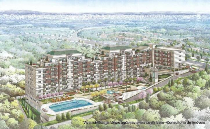 Imagem Apartamento com 1 Quarto para Alugar, 38 m² em Granja Viana - Cotia