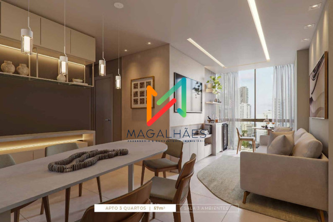Imagem Apartamento com 3 Quartos à Venda, 48 m² em Casa Amarela - Recife