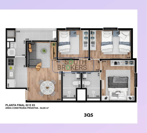 Imagem Apartamento com 3 Quartos à Venda, 50 m² em Tingui - Curitiba Imagem Apartamento com 3 Quartos à Venda, 50 m² em Tingui - Curitiba