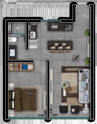 Imagem Apartamento com 1 Quarto à Venda, 53 m² em Atlântida - Xangri-lá Imagem Apartamento com 1 Quarto à Venda, 53 m² em Atlântida - Xangri-lá