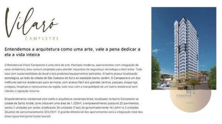 Imagem Apartamento com 3 Quartos à Venda, 161 m² em Campestre - Santo André Imagem Apartamento com 3 Quartos à Venda, 161 m² em Campestre - Santo André