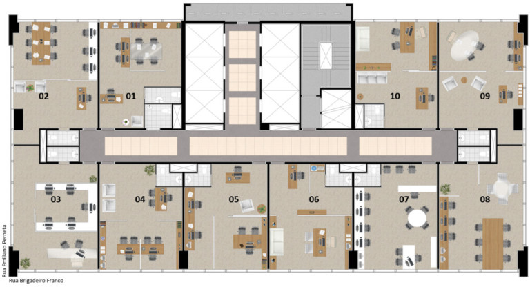 Imagem Sala Comercial à Venda, 36 m² em Batel - Curitiba