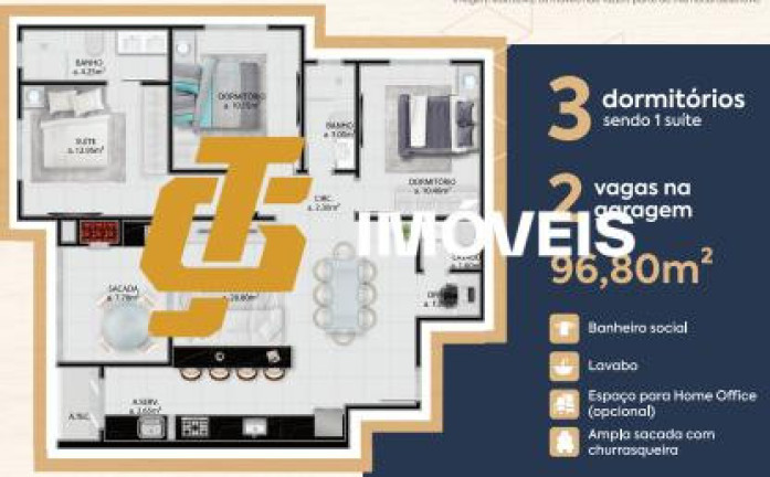 Imagem Apartamento com 2 Quartos à Venda, 71 m² em Tabuleiro - Camboriú Imagem Apartamento com 2 Quartos à Venda, 71 m² em Tabuleiro - Camboriú