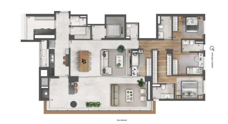 Imagem Apartamento com 4 Quartos à Venda, 190 m² em Brooklin Paulista - São Paulo Imagem Apartamento com 4 Quartos à Venda, 190 m² em Brooklin Paulista - São Paulo