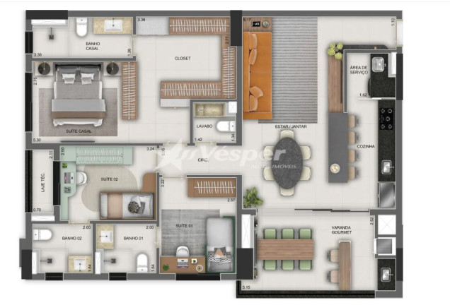 Imagem Apartamento com 3 Quartos à Venda, 116 m² em Setor Bueno - Goiânia Imagem Apartamento com 3 Quartos à Venda, 116 m² em Setor Bueno - Goiânia