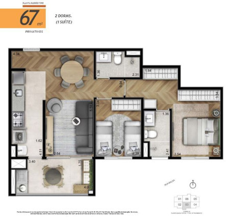 Apartamento com 2 Quartos à Venda, 67 m² em Freguesia Do ó - São Paulo