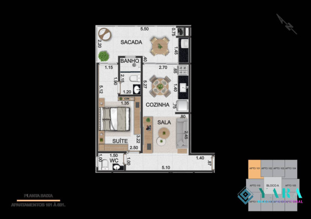 Imagem Apartamento com 1 Quarto à Venda, 56 m² em Itaguá - Ubatuba