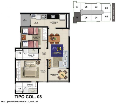 Imagem Imóvel com 2 Quartos à Venda, 63 m² em Praia De Itaparica - Vila Velha