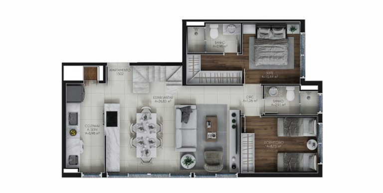 Imagem Apartamento com 2 Quartos à Venda, 63 m² em Jardim Botânico - Porto Alegre Imagem Apartamento com 2 Quartos à Venda, 63 m² em Jardim Botânico - Porto Alegre