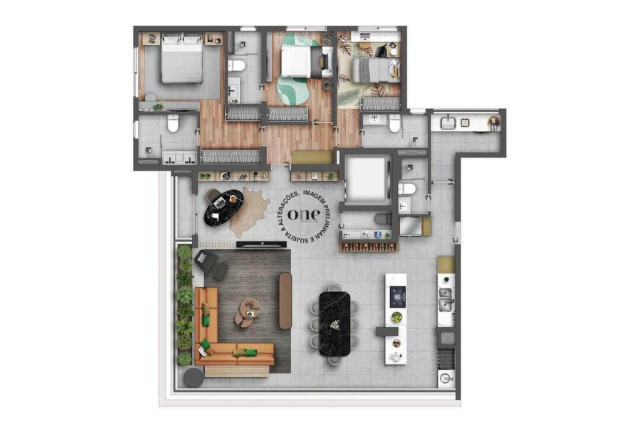 Imagem Apartamento com 4 Quartos à Venda, 166 m² em Brooklin Novo - São Paulo Imagem Apartamento com 4 Quartos à Venda, 166 m² em Brooklin Novo - São Paulo