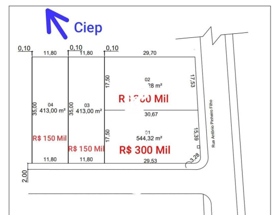 Imagem Terreno à Venda, 413 m² em Centro - São Francisco De Itabapoana Imagem Terreno à Venda, 413 m² em Centro - São Francisco De Itabapoana