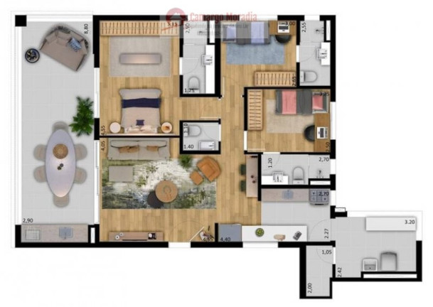 Imagem Apartamento com 2 Quartos à Venda, 46 m² em Vila Urupês - Suzano