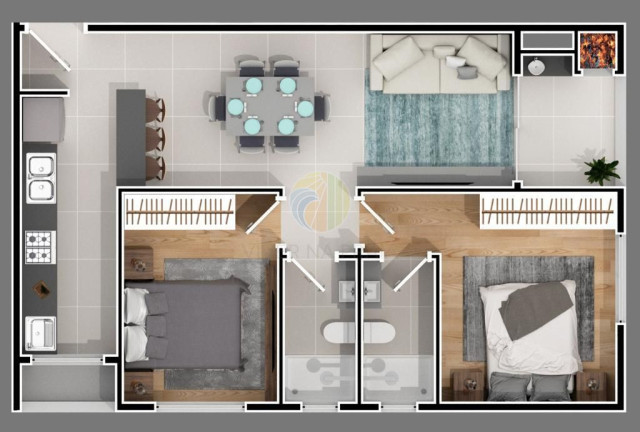 Imagem Apartamento com 2 Quartos à Venda, em Nações - Balneário Camboriú Imagem Apartamento com 2 Quartos à Venda, em Nações - Balneário Camboriú