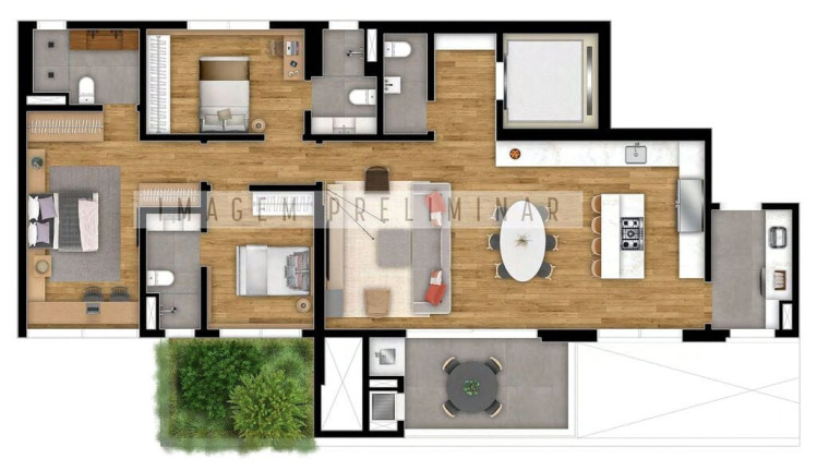 Imagem Apartamento com 3 Quartos à Venda, 164 m² em Bigorrilho - Curitiba