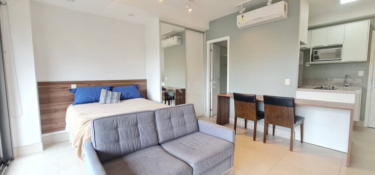 Imagem Apartamento com 1 Quarto para Alugar, 40 m² em Brooklin - São Paulo Imagem Apartamento com 1 Quarto para Alugar, 40 m² em Brooklin - São Paulo