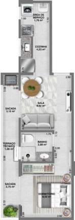 Imagem Imóvel com 2 Quartos à Venda, 63 m² em Guilhermina - Praia Grande