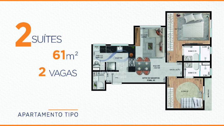 Imagem Apartamento com 2 Quartos à Venda, 61 m² em Grajaú - Belo Horizonte Imagem Apartamento com 2 Quartos à Venda, 61 m² em Grajaú - Belo Horizonte