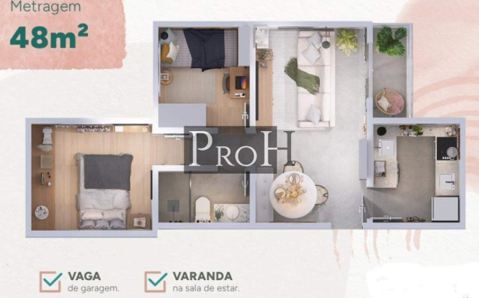 Imagem Apartamento com 2 Quartos à Venda, 50 m² em Jardim - Santo André Imagem Apartamento com 2 Quartos à Venda, 50 m² em Jardim - Santo André