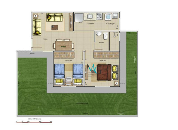 Imagem Apartamento com 2 Quartos à Venda, 42 m² em Campo Grande - Rio De Janeiro Imagem Apartamento com 2 Quartos à Venda, 42 m² em Campo Grande - Rio De Janeiro