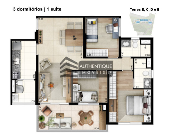 Imagem Apartamento com 4 Quartos à Venda, 127 m² em Morumbi - São Paulo