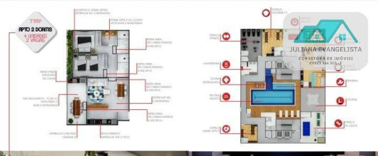 Imagem Loft com 1 Quarto à Venda, 39 m² em Praia Das Palmeiras - Caraguatatuba