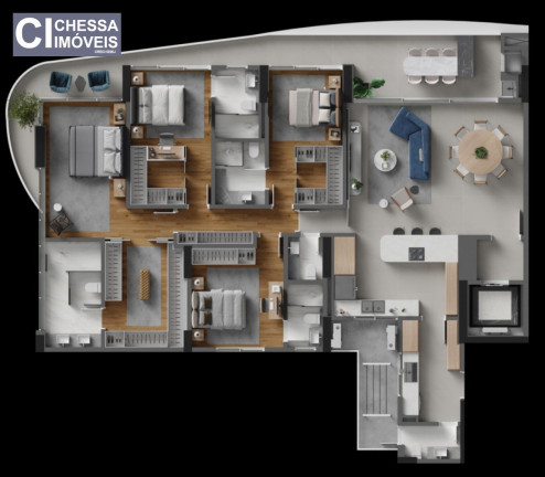 Imagem Apartamento com 4 Quartos à Venda, 222 m² em Fazenda - Itajaí Imagem Apartamento com 4 Quartos à Venda, 222 m² em Fazenda - Itajaí