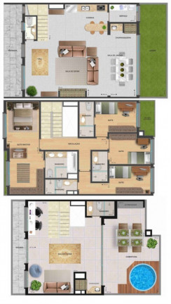 Imagem Casa com 3 Quartos à Venda,  em Vila Assunção - Porto Alegre