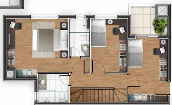 Imagem Apartamento com 3 Quartos à Venda, 77 m² em Cristo Rei - Curitiba