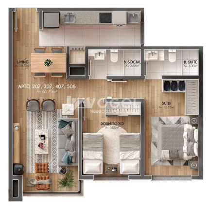 Imagem Apartamento com 2 Quartos à Venda, em Centro - Canela Imagem Apartamento com 2 Quartos à Venda, em Centro - Canela