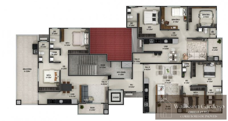 Imagem Apartamento com 2 Quartos à Venda, 66 m² em Tabuleiro - Camboriú Imagem Apartamento com 2 Quartos à Venda, 66 m² em Tabuleiro - Camboriú
