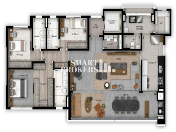 Imagem Apartamento com 3 Quartos à Venda, 154 m² em Vila Nova Conceição - São Paulo