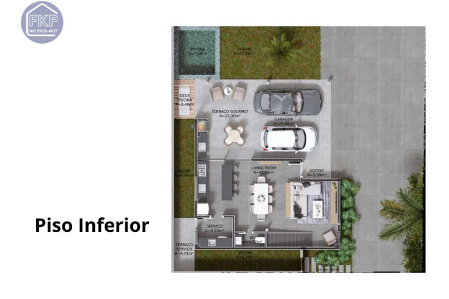 Imagem Casa com 3 Quartos à Venda, 241 m² em Cacupé - Florianópolis