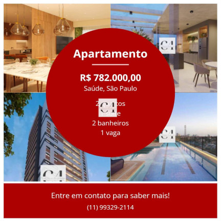Apartamento com 2 Quartos à Venda, 62 m² em Saúde - São Paulo