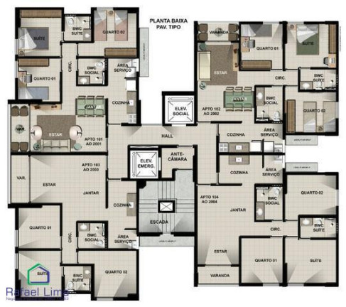 Apartamento com 3 Quartos à Venda, 68 m² em Pina - Recife