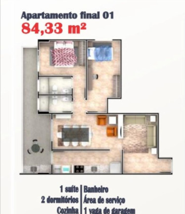 Imagem Imóvel com 3 Quartos à Venda, 106 m² em Caiçara - Praia Grande