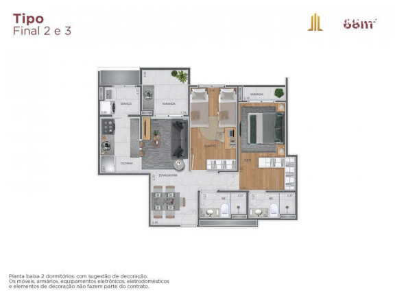 Imagem Apartamento com 2 Quartos à Venda, 68 m² em Recanto Quarto Centenário - Jundiaí Imagem Apartamento com 2 Quartos à Venda, 68 m² em Recanto Quarto Centenário - Jundiaí