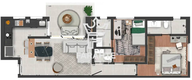 Imagem Apartamento com 2 Quartos à Venda, 75 m² em Embaré - Santos Imagem Apartamento com 2 Quartos à Venda, 75 m² em Embaré - Santos